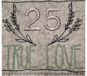 Stickdatei - True Love Hochzeit Silberhochzeit Goldhochzeit Jubiläum